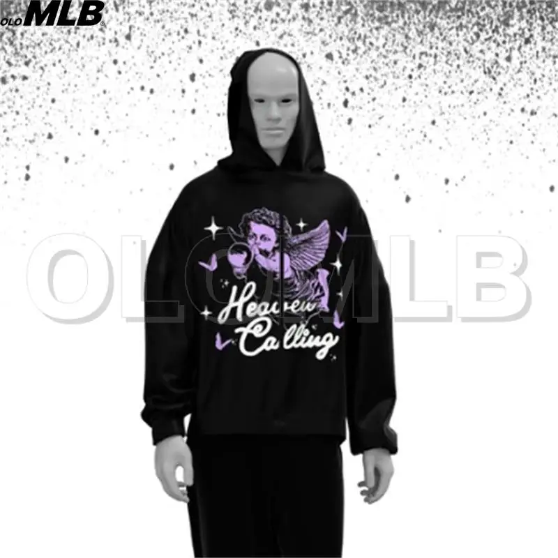 

Y2K Zip up Hooded sweatshirts Goth anime Angel graphics woman Sport Coat Pullover emo grunge Long Sleeve Oversized hoodie jacket