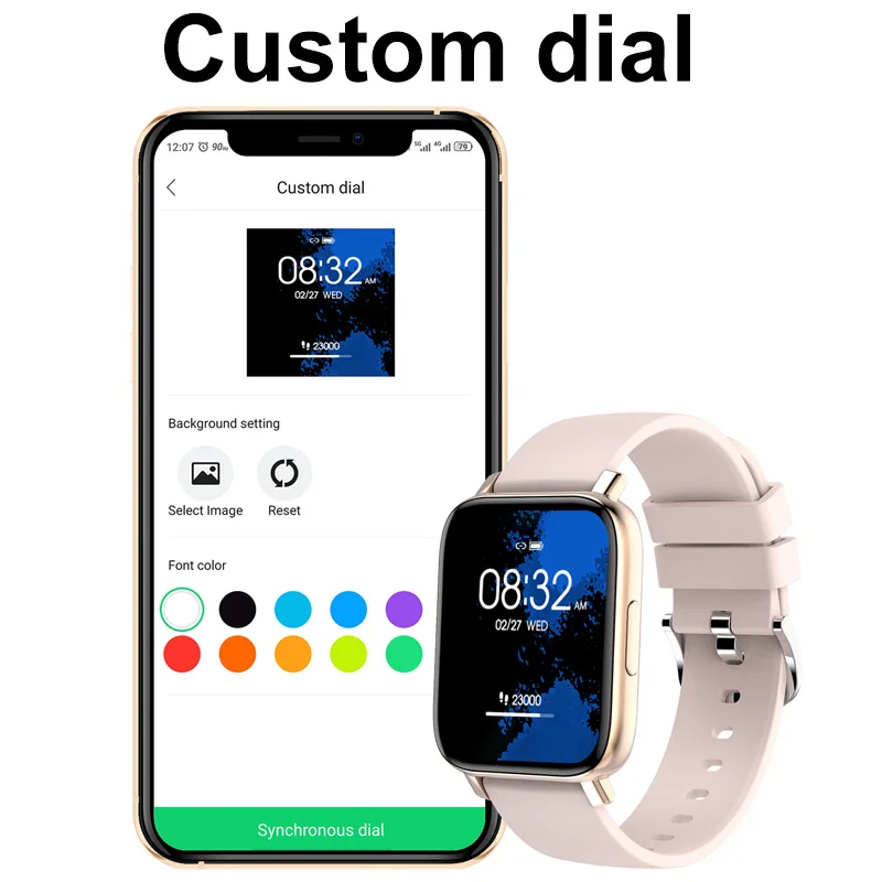 Smartwatch for Women IP68 Waterproof HD Screen Bluetooth Call Mesasge Reminder Smart Sports Watch Men Health Fitness Tracker |