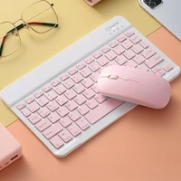 pink bluetooth keyboard and mouse for pro 11 12 wireless keyboard for ipad air android windows cute tablet keyboard mouse girl
