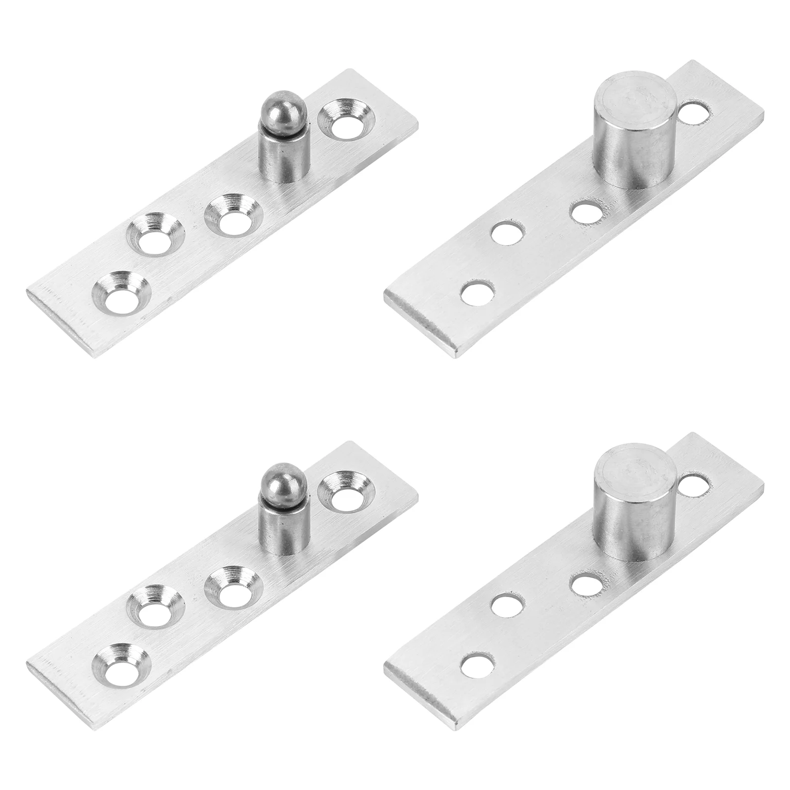 

2pcs Stainless Steel 360 Degree Rotation Reusable Durable Pivot Hinges Home