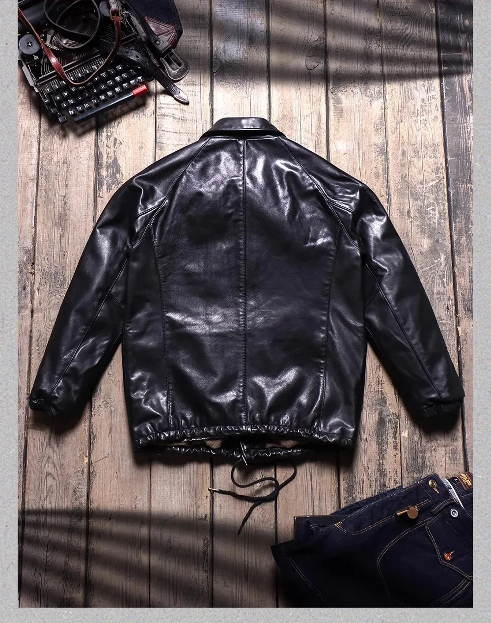 Shop Top.2025 Совершенно новая мужская классическая спортивная кожаная куртка