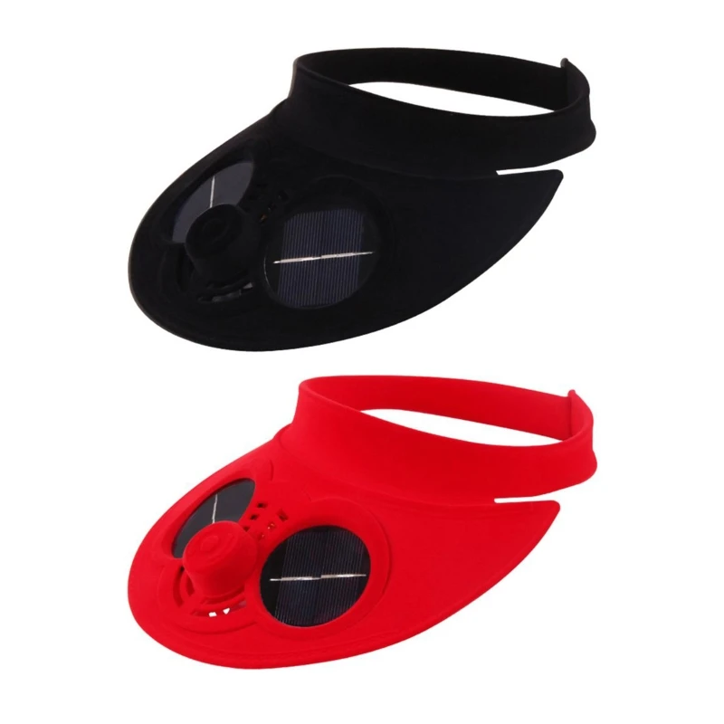 

Breathable Cooling Fan Hat Solar Power Plastic Bucket Empty Top Design Hat