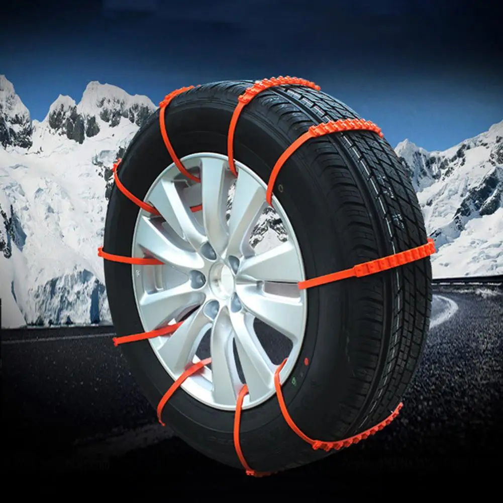

Car Tire Chains Wear-resistant Tire Protection Emergency Snow Chain Rust-proof High Hardness Car Snow Chains for Mud Road