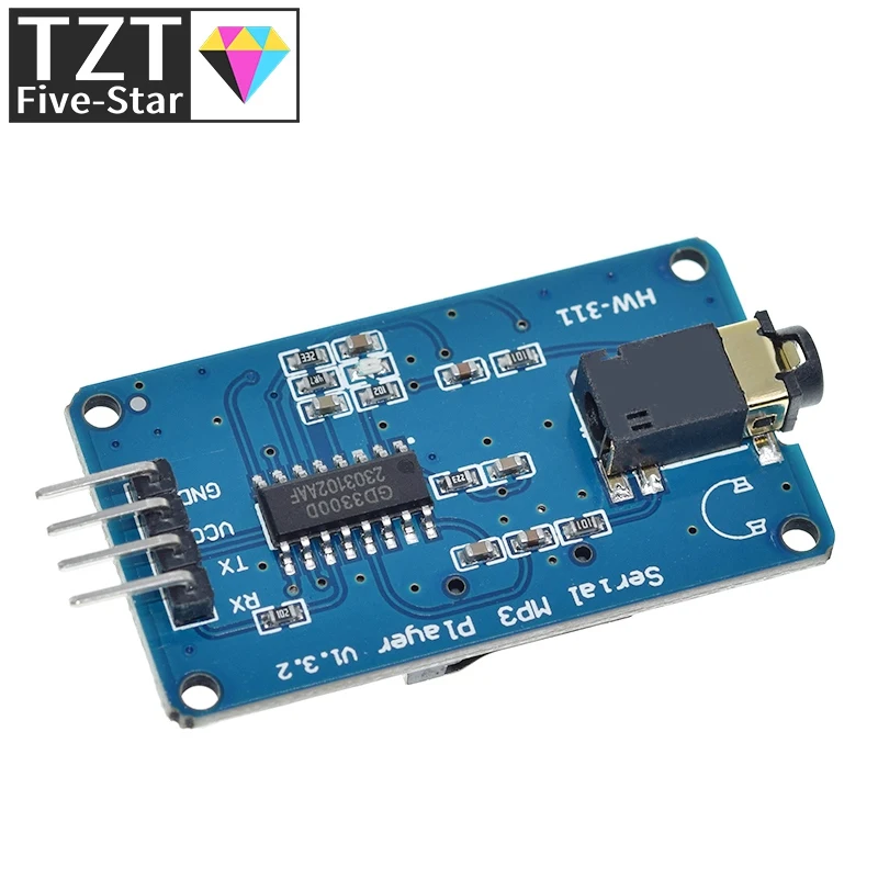 TZT YX6300 YX5300 Последовательный модуль управления UART Модуль MP3-плеера для Arduino/AVR/ARM/PIC CF