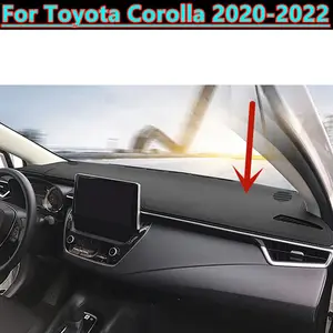 PU Leather Black Pad Sun Shade Pad Dashboard Cover Non-Slip Mat Dashmat For Toyota Corolla 2020 2021 2022