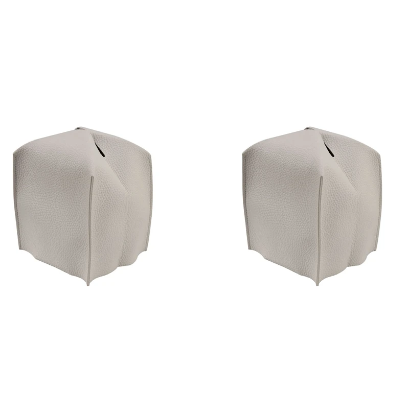 

2 шт., чехол для салфеток, Изысканный современный квадратный держатель для салфеток из искусственной кожи, декоративный держатель/Органайзе...