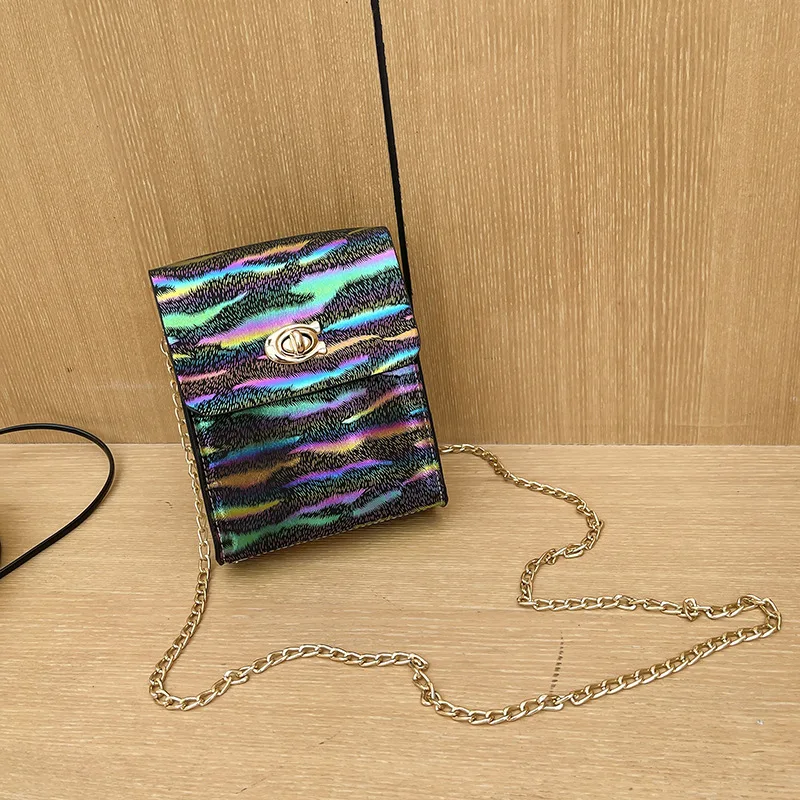 

Fashionable Trend, Colorful Mobile Phonebag, Trendy Women'S Bag, Laser Tapered Single Shoulder Crossbody Wrap, Zero Wallet