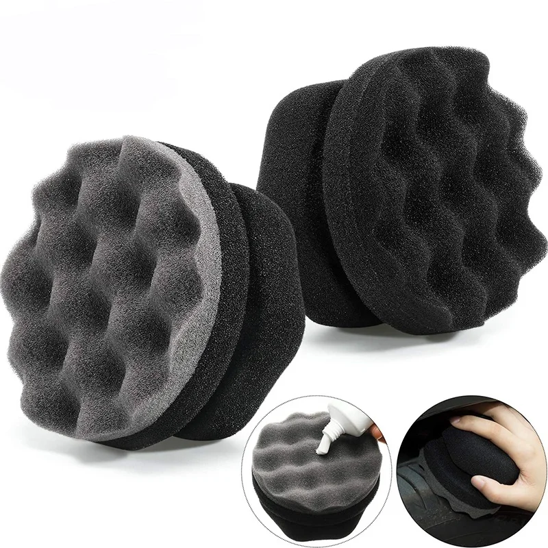 

Car Wax Polishing Sponge Hexagonal Grip Applicator Hand Car Accessories Tire Wax Sponge High Density Foam Sponge for Auto Waxing