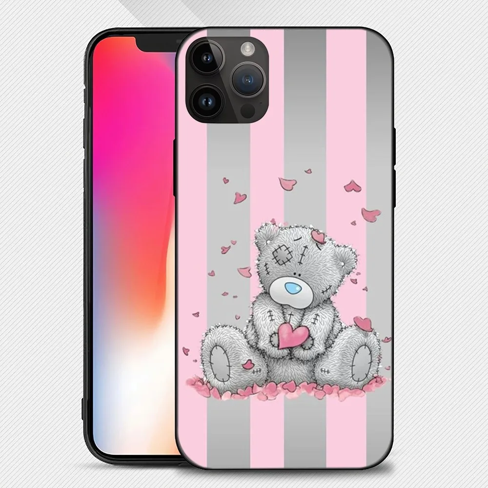 Милый чехол для телефона Tatty с плюшевым мишкой iphone 15 14 13 12 11 Pro Max Mini X 7 8 Мягкий