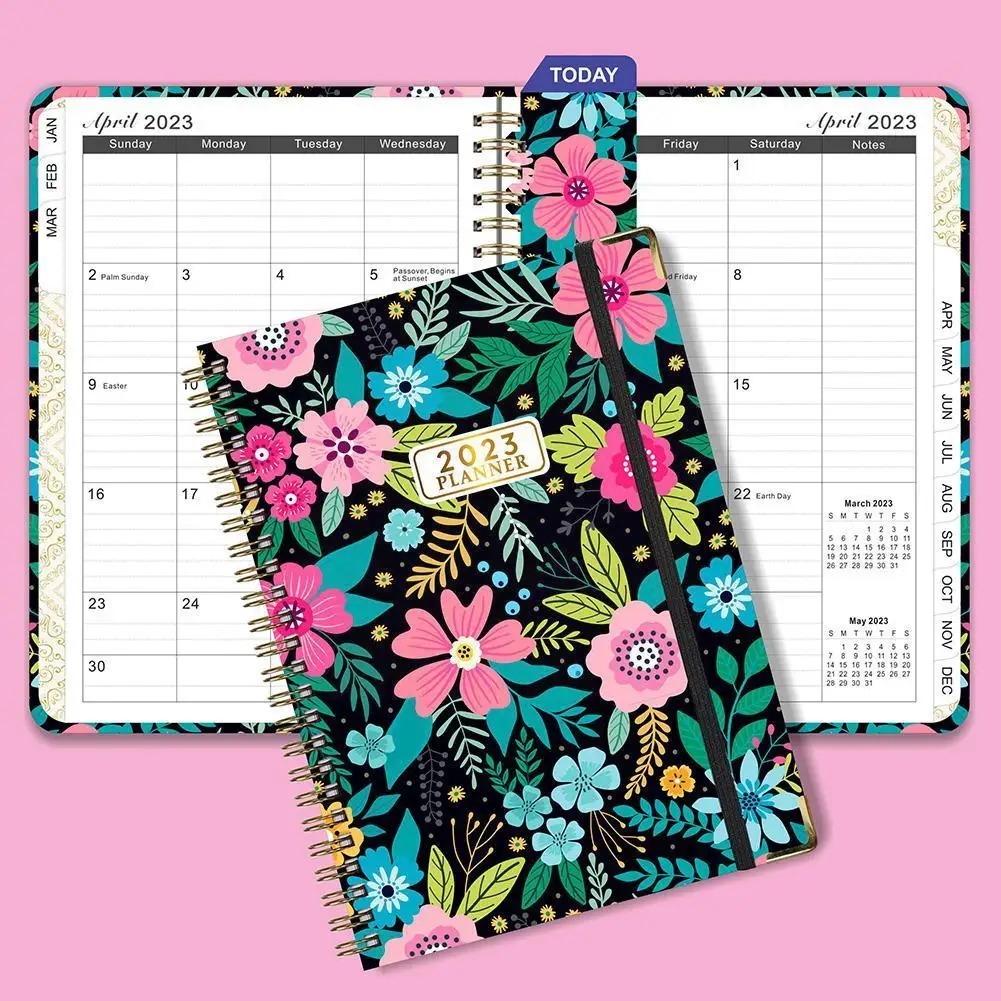 

2023 English Notebook Notepad Notebook Schedule Dailycalendar Planner Stationery Notebook School Sketchbook Notepad T5j7