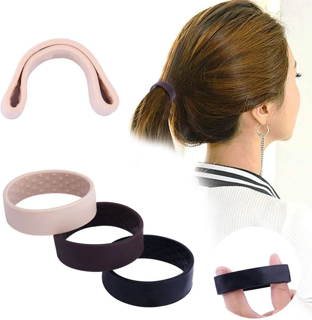 

Styling Tools Accessories Silicone Foldable Fixed Scrunchline Elastic Scrunchline Ponytail Scrunchband Hair Tinsel Hair Curler