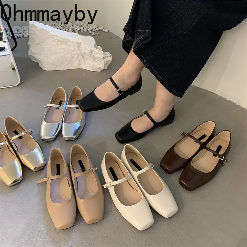 

2023 Spring Single Shoes Fashion Shallow Slip On Women Flat Shoes Ladies Casual Outdoor Ballerina Shoe