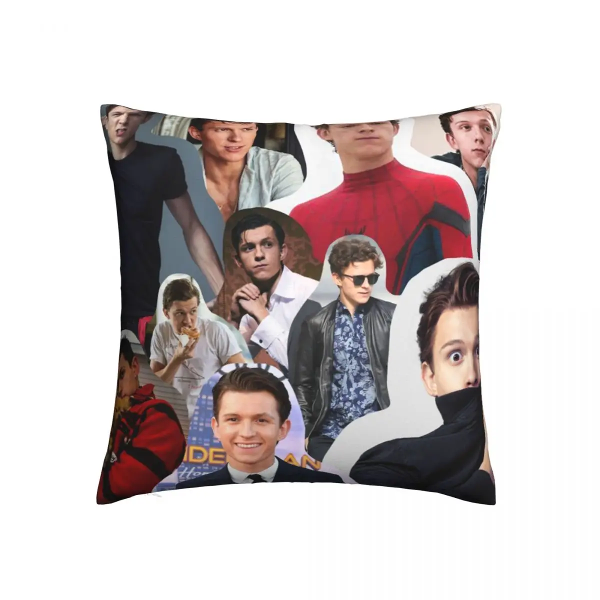 

Tom Holland, подушка, искусственная кожа, подушка в подарок, задняя крышка для дома, площадь 40x40 см