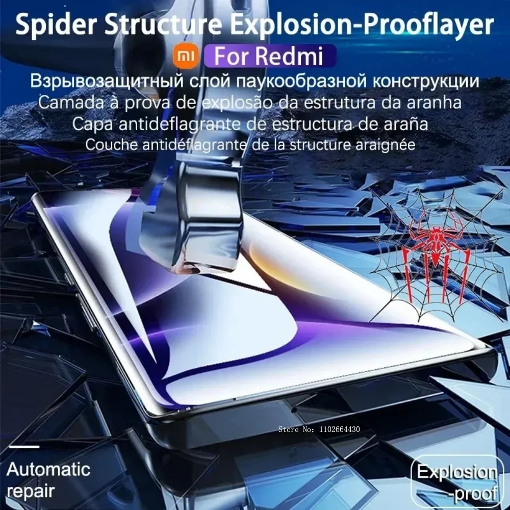 4 шт. HD гидрогелевая пленка Xiaomi POCO X6 F5 X5 X4 X3 NFC GT полное защитное покрытие для Poco M6 M5S