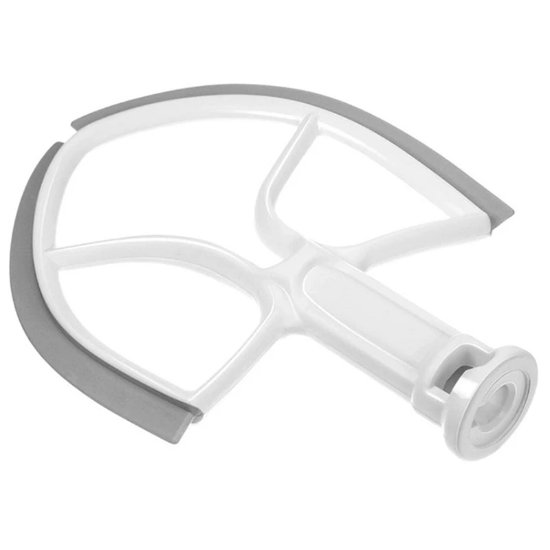 KA-5BL 5-Quart Flex Edge Beater for KitchenAid Bowl-Lift Stand Mixers Plastic Flat Beater Paddle with Silicone Edges