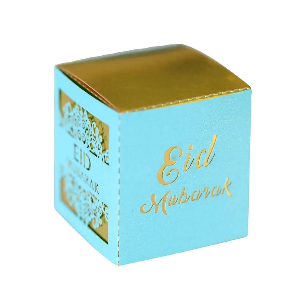 

AlFitr Party party supplies Muslim Decor Chocolate Happy Hollow gift box Paper candy box Ramadan Packaging chocolate box