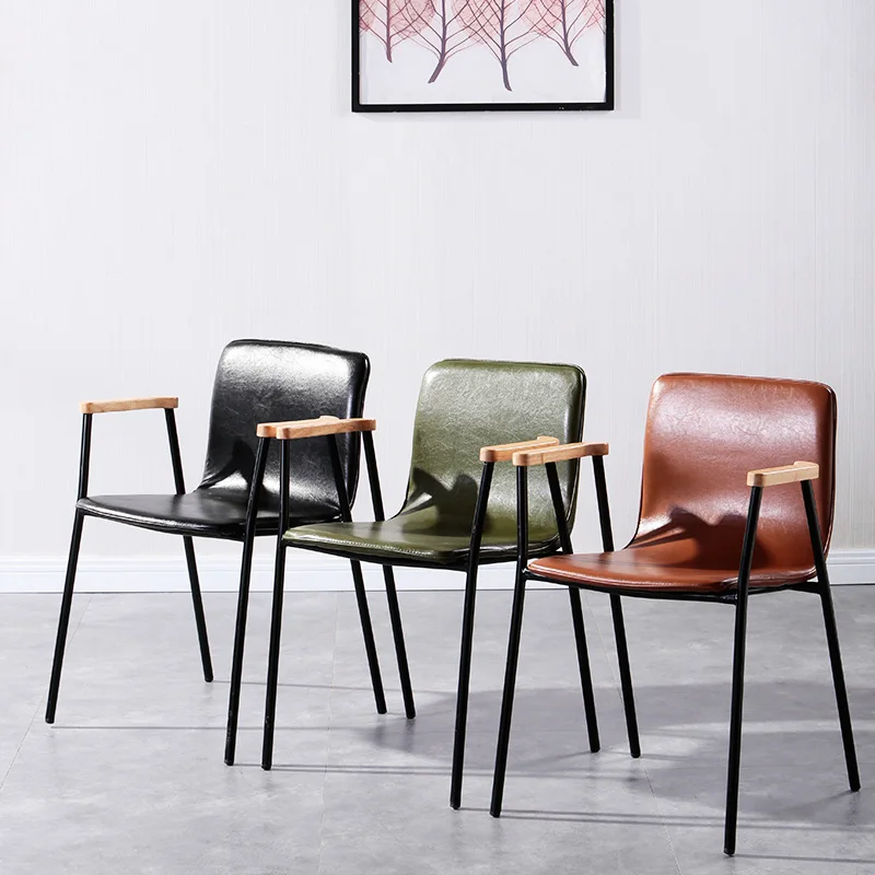 

Backrest Dining Chairs Ergonomic Unique Armrest Minimalist Chairs Designer Nordic Style Chaises Salle Manger Kitchen Furniture