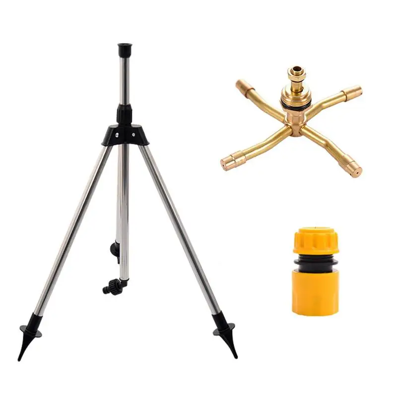 

Rotating Sprinkler Garden Sprinklers Rotating Save Water And Time Height Adjustment Fine Spray Tripod Sprinkler For Lawn Road