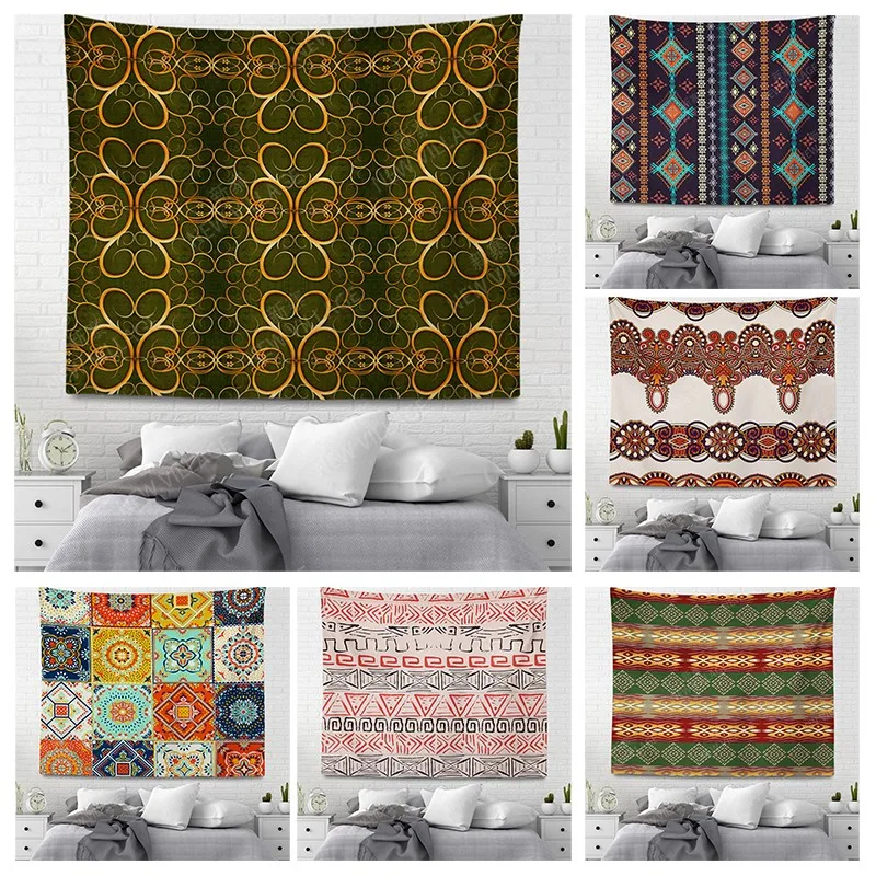 

Home decoration Wall tapestry aesthetic room boho accessories wall hanging fabric autumn decor vintage Bedroom Macrame Morocco