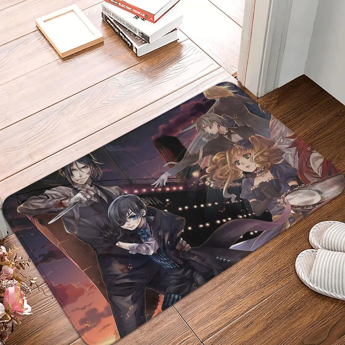 

Нескользящий Придверный коврик с персонажами, напольный ковер матового двореца, демона, для кухни, входной двери, комнатное украшение