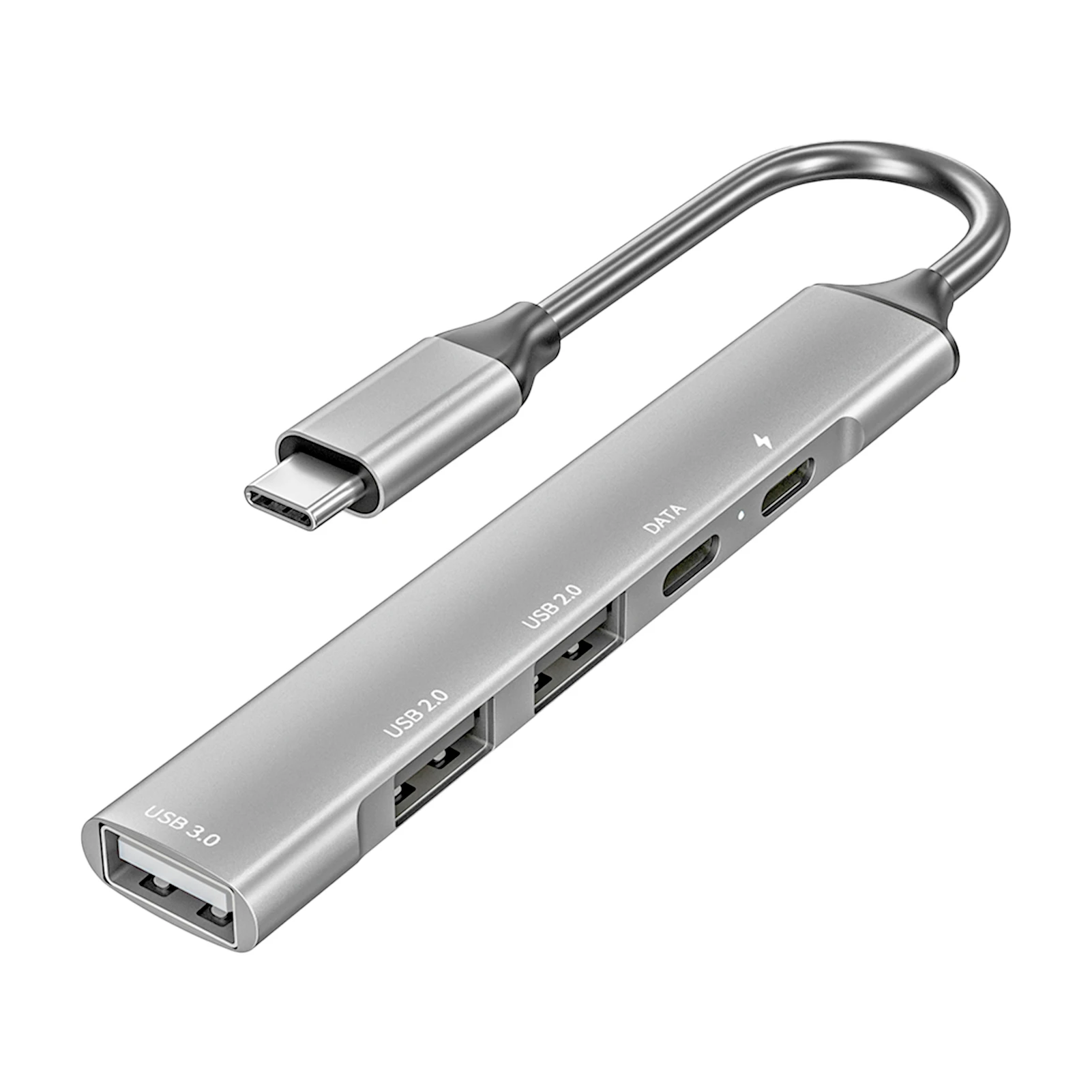 

5 в 1, USB-хаб с алюминиевым сплавом