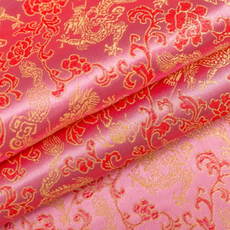 Парчовая ткань с рисунком маленького дракона одежда династии Тан диванная