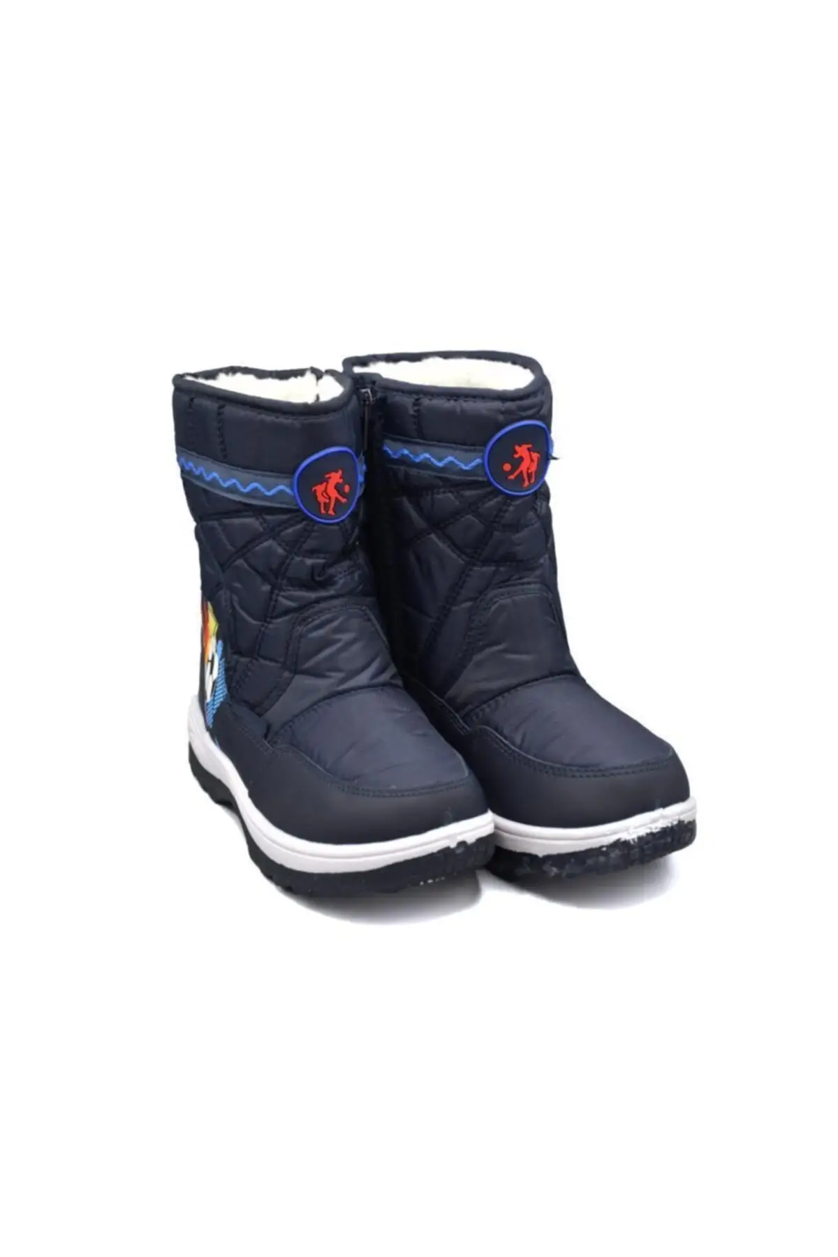

Kid'S Boots Male's Children'S Furry Navy Blue Snow Boots
