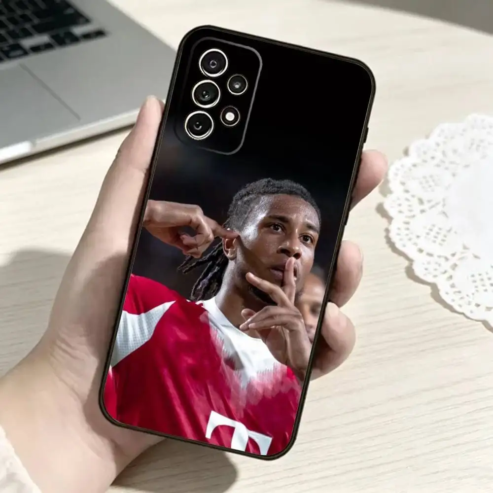 Фото Чехол для телефона Michael O-Olise Football для Samsung S25, S24, S21, S22, S23, S30, Ultra, S20, Plus, FE, мягкий силиконовый, черный №4