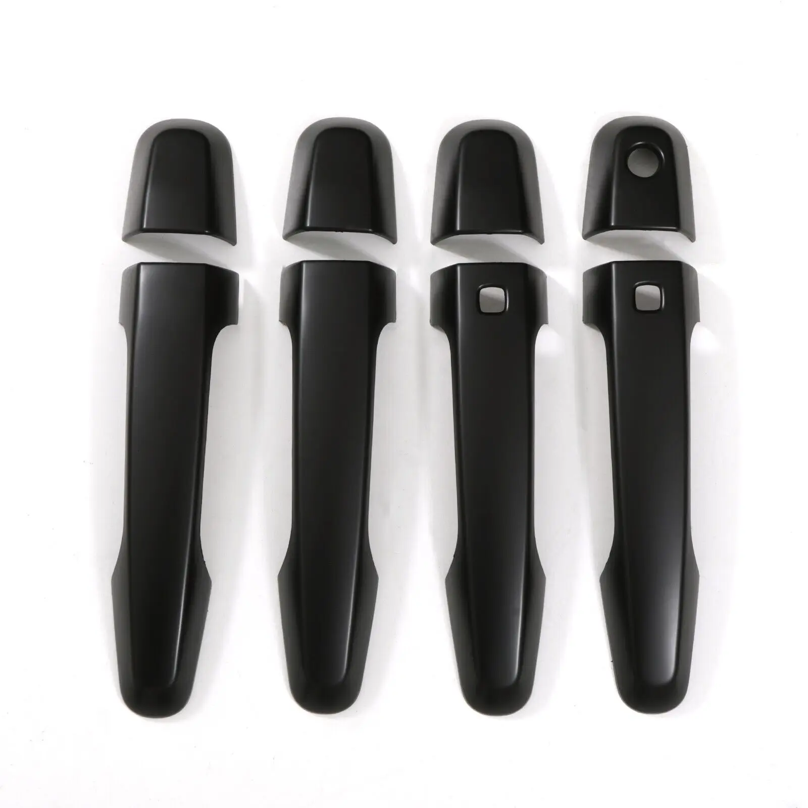 

Матовая черная крышка дверной ручки, вставки для чаши для Mitsubishi L200 Triton MR 2019-2023, защитные чехлы, внешние аксессуары для автомобиля