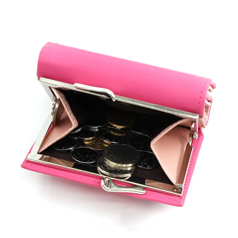New Women Small Wallets  Cute  Design Ladies PU Leather Female Short Money Purses With Coin Pocket