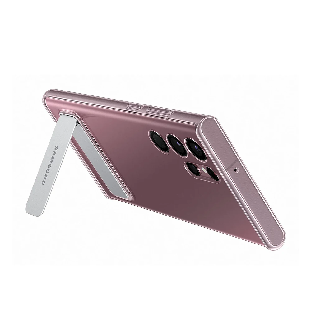 Оригинальный прозрачный чехол-подставка для Samsung S22 Ultra S22Ultra Clear Standing Transparent Protective