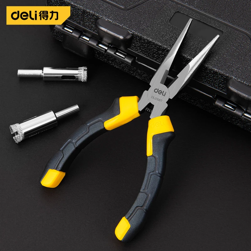 

1 Pcs 6'' Rebound Diagonal Pliers High Quality Needle Nose Pliers Rubberized Handle Wire Cutters Electrician Portable Hand Tools