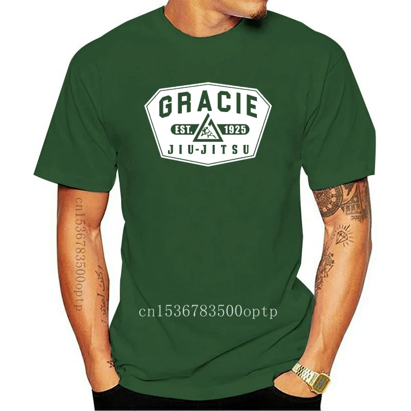 

Camiseta personalizada de Gracie jiu jitsu, color negro, nueva