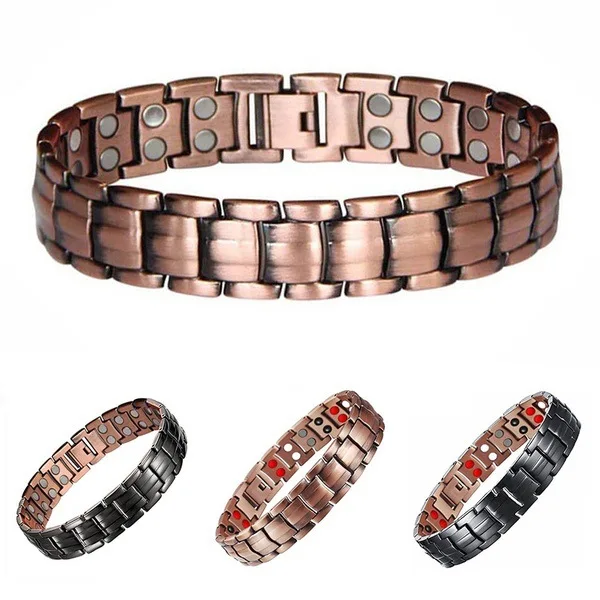 

Fashion Two-Tone Magnet Magnetic Therapy Bracelet For Women Luxury Jewelry Charm Help Lose Weight Sleep