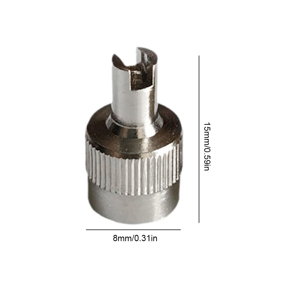 8-48 шт. медные металлические колпачки штока клапана с прорезями и инструментом