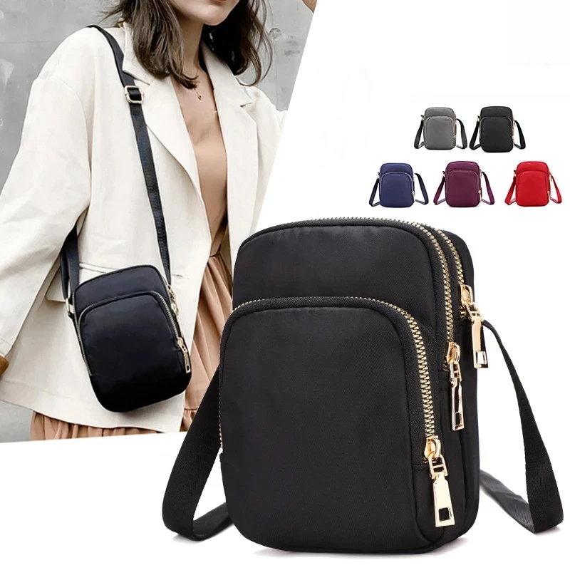 

Fashion Women Crossbody Zipper Mobile Phone Shoulder Bag Lady Female Multifunction Handbag Wrist Purse New Hot 2023