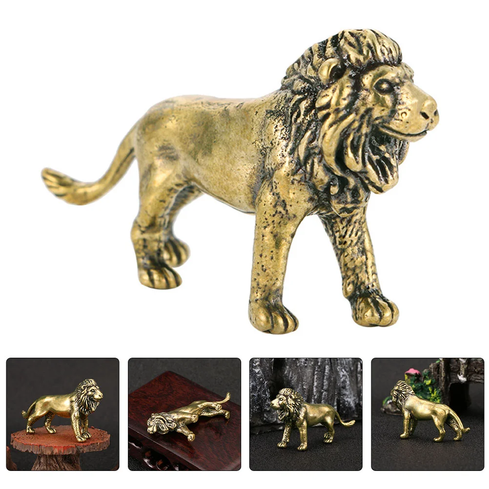 

Statue Figurine Brass Animal Sculpture Figurinesstatues Fengshuiwealth Prosperity Animals Dog Fu Goldguardian African Miniature