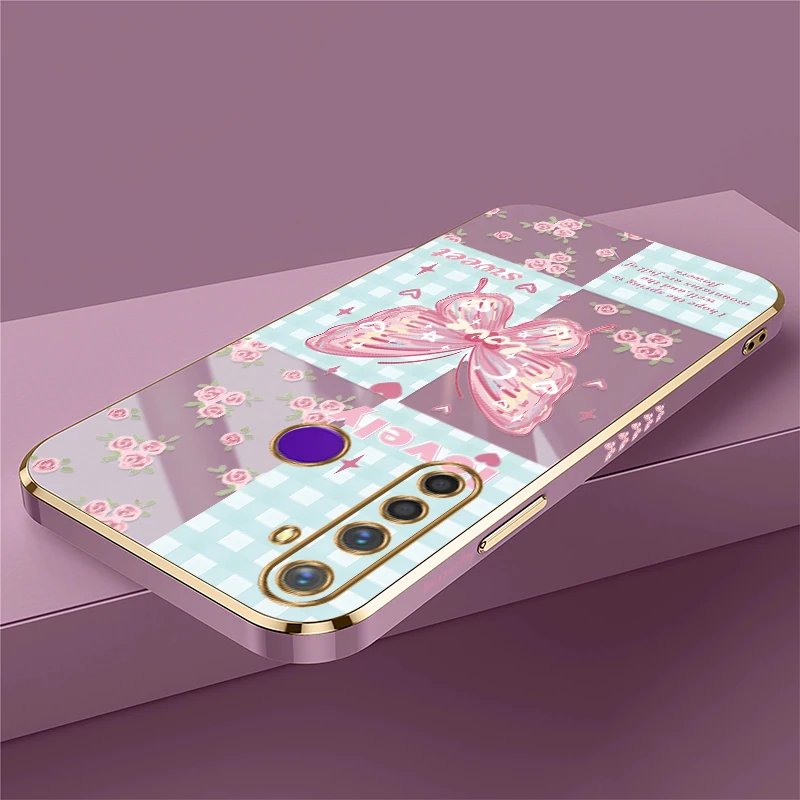 Силиконовый мягкий чехол с милой бабочкой для OPPO Realme 6i 6S 6 Pro 7i 7 4G 5G 5i 5 3 2 цветочным