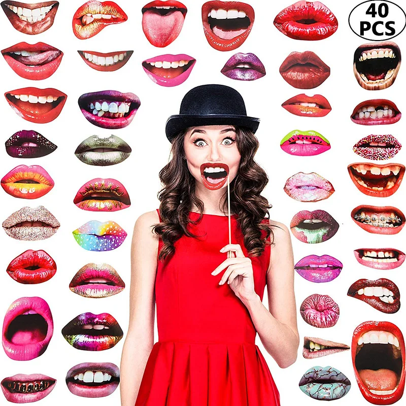 

Photobooth Mouth funny mouth shape wedding birthday party lips photo photography atmosphere layout photo props