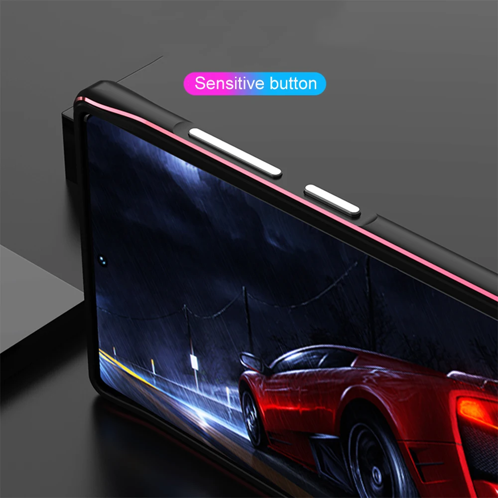 Cena Luksusowa Skórka Do Samsung Galaxy S22 Ultra Case Plus S21 Aluminiowa Metalowa Rama Zderzaka Slim Ochronna Osłona Telefonu + Osłona Obiektywu