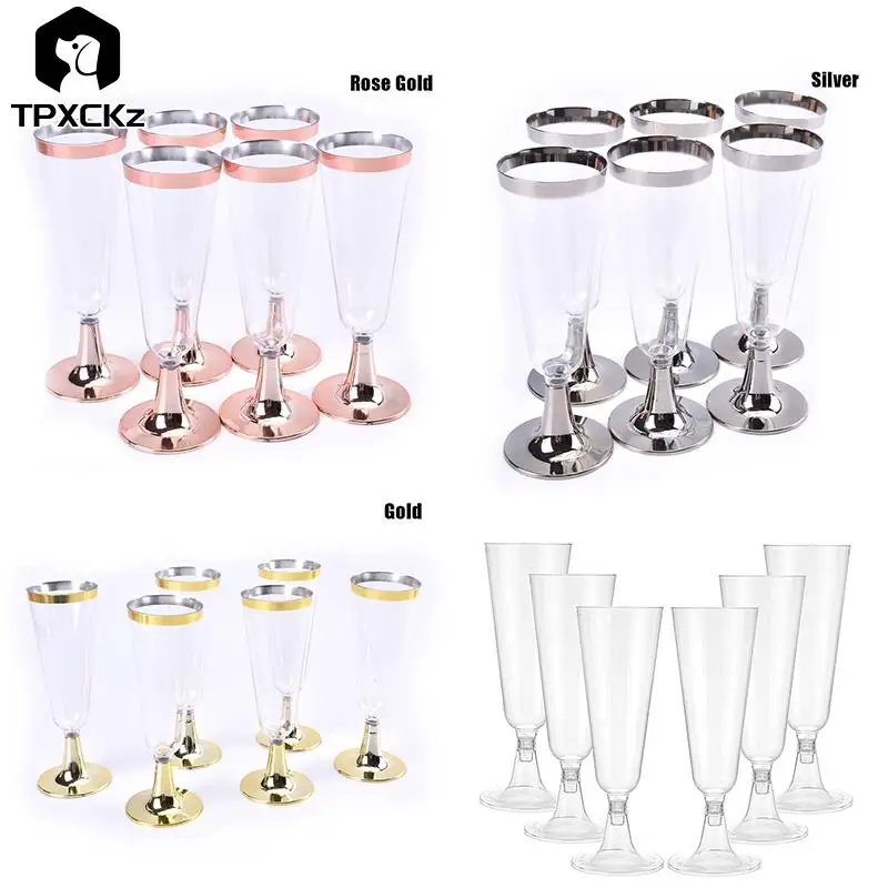 6/10 шт./набор одноразовые пластиковые бокалы