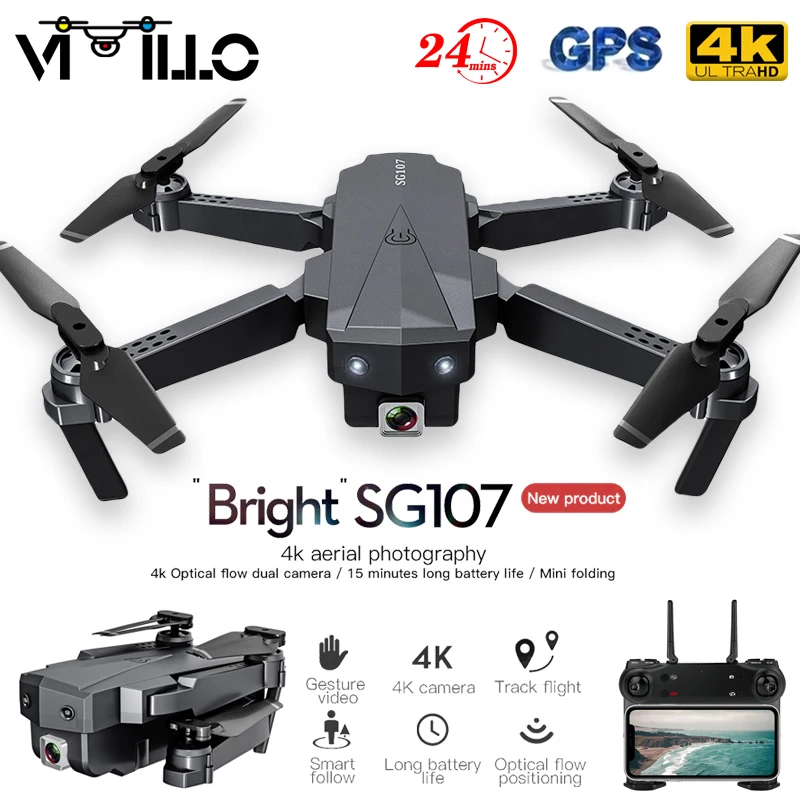 

SG107 NEW Mini Drone HD 4K 1080P Professional Camera Drones Optical Flow Gesture Control Quadcopter Rc Dron VS E58