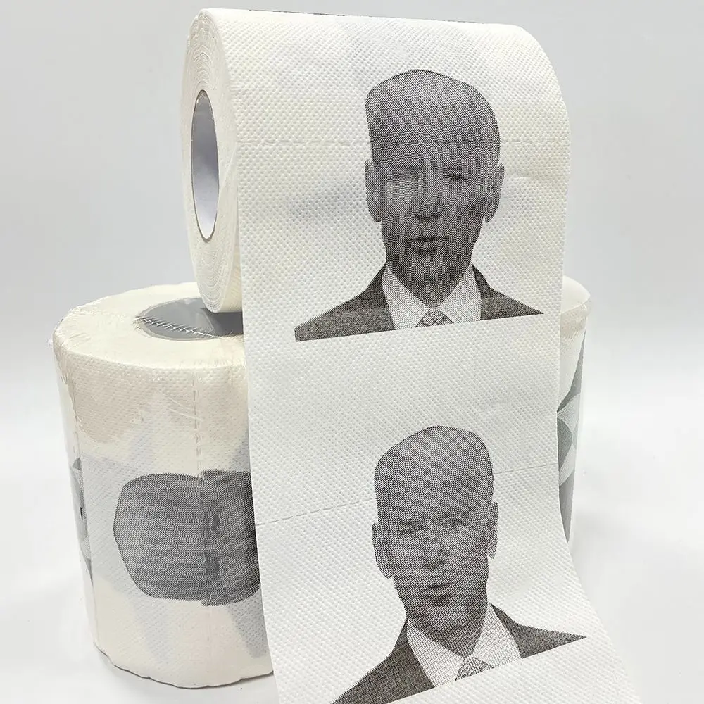 

New 150 Sheets Pattern Novelty Towel Bathroom Toilet Paper Joe Biden