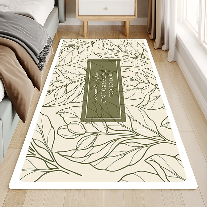 

Non-slip Kitchen Mat Minimalist Flowers Prayer Rug Rugs Entrance Doormat Living Room Carpet Carpets Home Bath Foot Bathroom Door