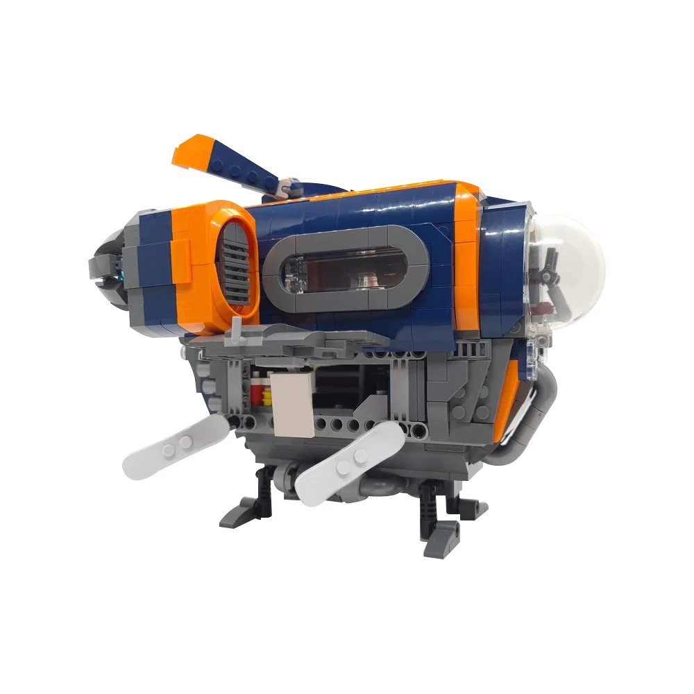 MOC The Blue Fox подводная лодка строительные блоки модель Subnautica подводное