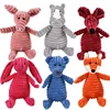 Plush Dog Toys Corduroy for Small Medium Dogs Animal Dog Squeaky Toy Bite Resistant Chew Toy Molar Teeth Cleaning Puppy Toys 2