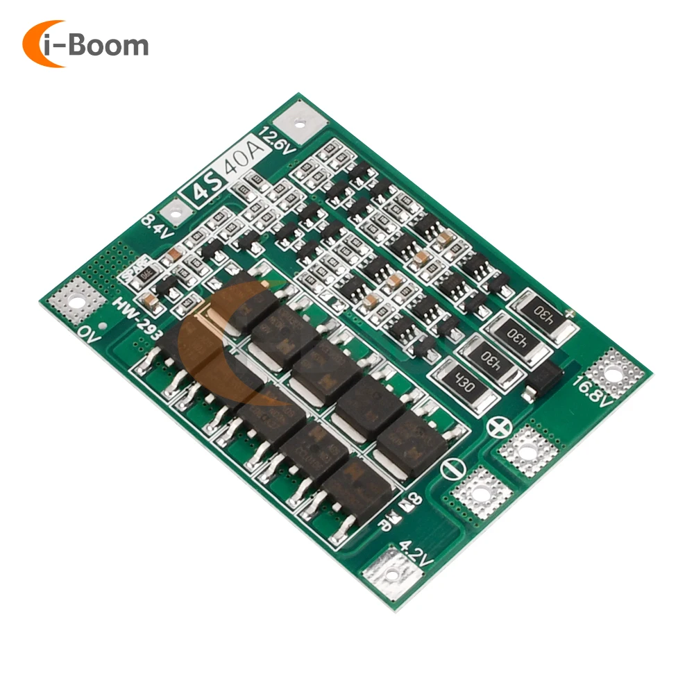 

16,8 V 4S 30A 18650 Li-Ion литиевый аккумулятор BMS PCB, интегральные схемы, защитная плата, плата балансировки элементов батареи
