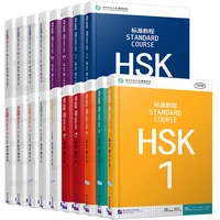2021 newest hot chinese english exercise hsk students workbook and textbook standard course hsk 1 6 livros early education book