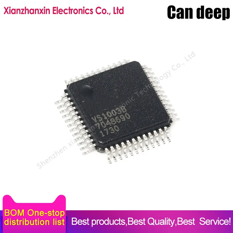 

1~5pcs/lot VS1003B-L VS1003B Patch QFP48 audio codec chip IC