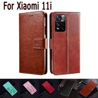 xiao mi 11i phone cover for xiaomi 11i case magnetic card flip wallet leather protective etui book for xiaomi 11 i cases coque